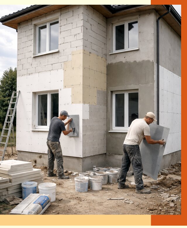 Утепление дома из газобетона в Невинномысске от 4296 руб./м² — заказать у ТепломастерНвн